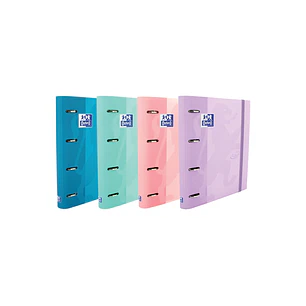 Oxford Touch A4+ Europeanbinder - Tapa Extradura Resistente - Lomo de 45mm - Anillas 4Dx35mm - Incluye Recambio 1 Linea - Colores Surtidos