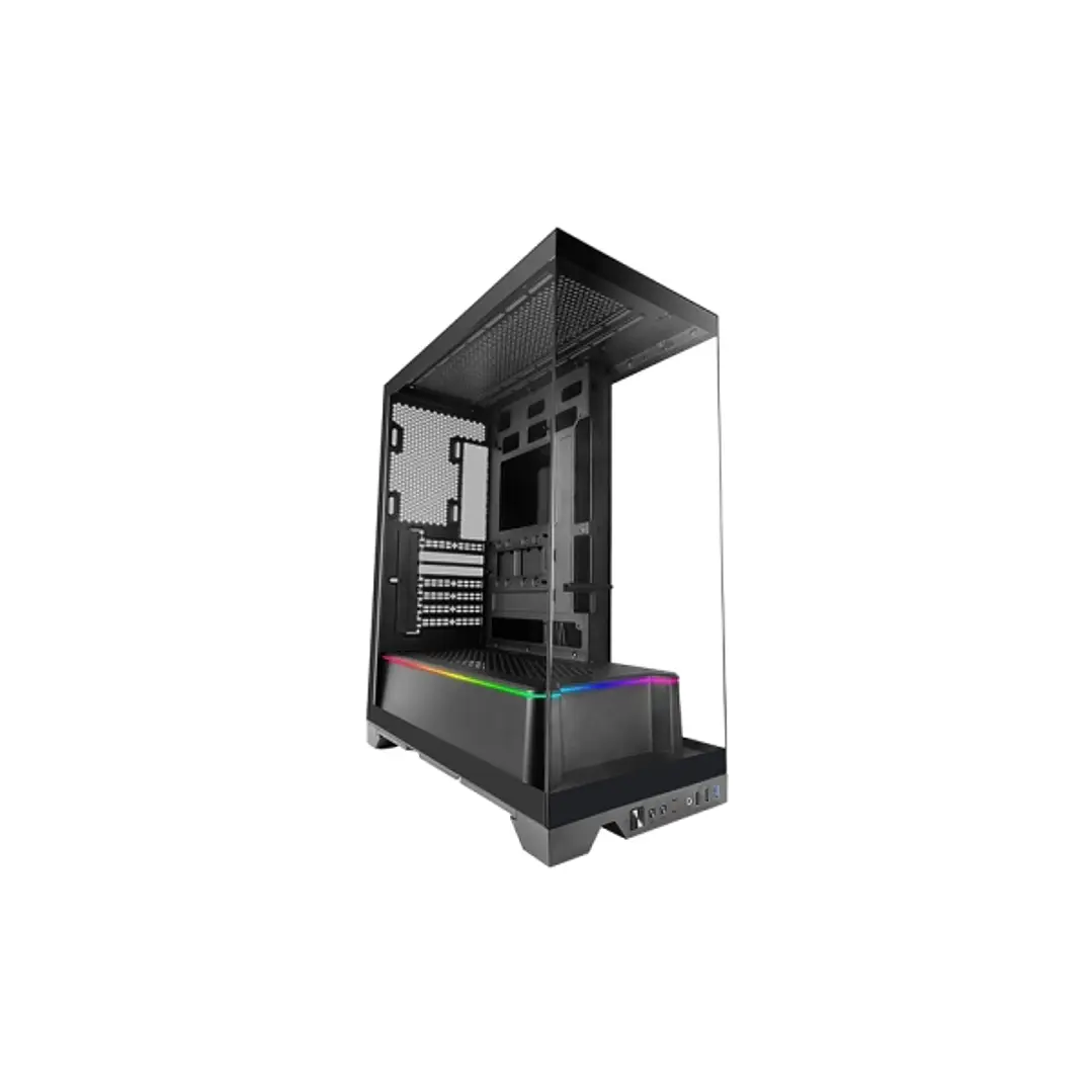 Mars Gaming MC-PRISMA Caja Torre ATX - Iluminacion ARGB Lateral y Frontal - Triple Cristal Templado - Soporte para Refrigeracion Liquida hasta 360mm - 1