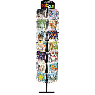 Pictura Expositor Puzzle - 15.5x15.5cm - 35 Compartimentos - Capacidad para 210 Tarjetas - Impresas en Papel con Certificacion FSC