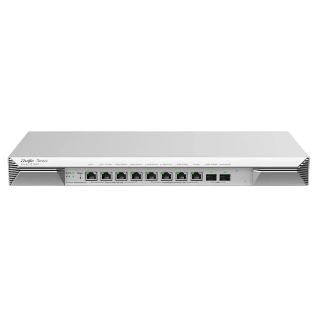 Ruijie RG-EG1510XS Router para Rack - 10 Puertos - Almacenamiento de 1Tb - Velocidad Inalambrica hasta 4Gbps - Capacidad hasta 1500 Usuarios - Gestion 1