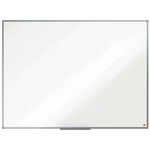 Nobo Essence Pizarra Magnetica de Acero Vitrificado 1200x900mm - Montaje en Esquinas - Superficie de Borrado Superior - Color Blanco