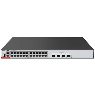 Ruijie RG-CS83-24GT4XS Switch - 24 Puertos Ethernet hasta 1Gbps - 4x SFP+ hasta 10Gbps - Fuente de Alimentacion Fija - Color Negro y Gris