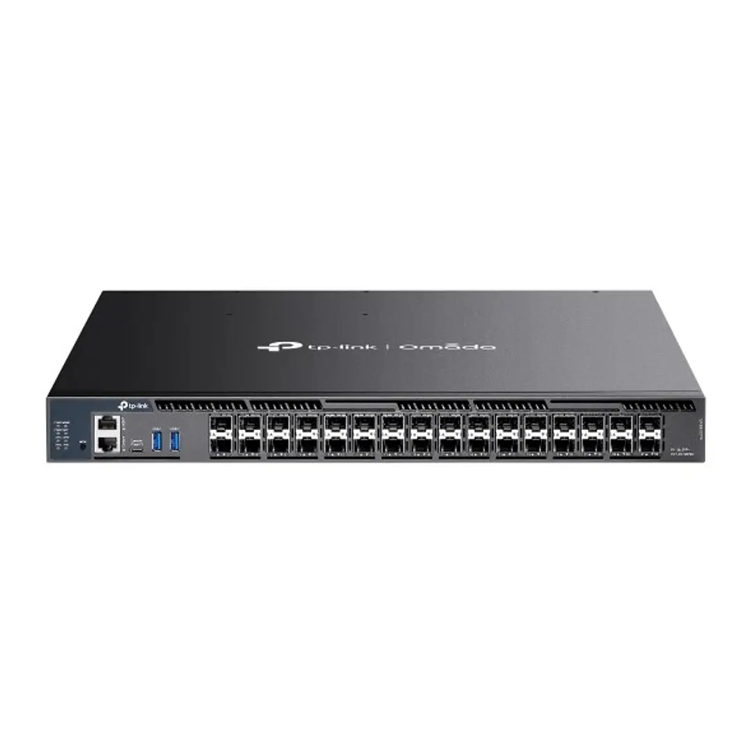 TP-Link Omada SX6632YF Switch 32 Puertos - 4 Ventiladores - 26xSFP+ 10Gbps - 6xSFP28 25Gbps - Seguridad Avanzada - Conmutacion hasta 820Gbps - Color N 1