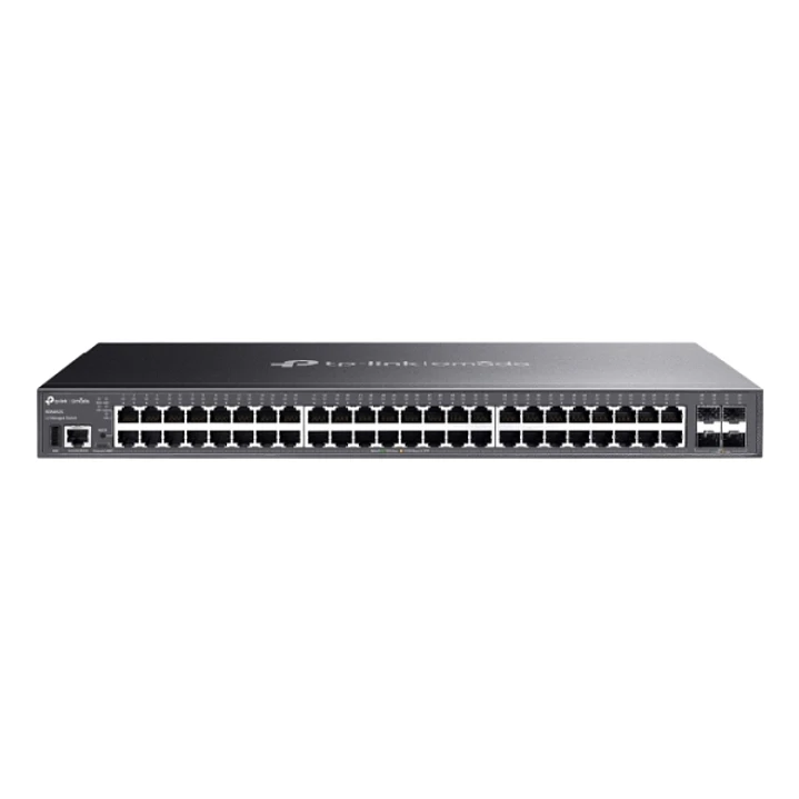TP-Link Omada SG5452X Switch 52 Puertos - Gestionable - 48xRJ45 1Gbps - 4xSFP+ 10Gbps - Conmutacion hasta 176Gbps - Color Negro 1
