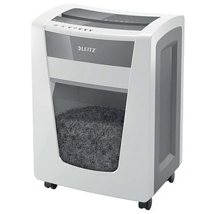 Leitz Office PRO P5 Destructora de Papel - Inteligente, Silenciosa y Segura - Destruye 15 Hojas - Papelera de 30 L - Micro Corte Nivel de Seguridad Di