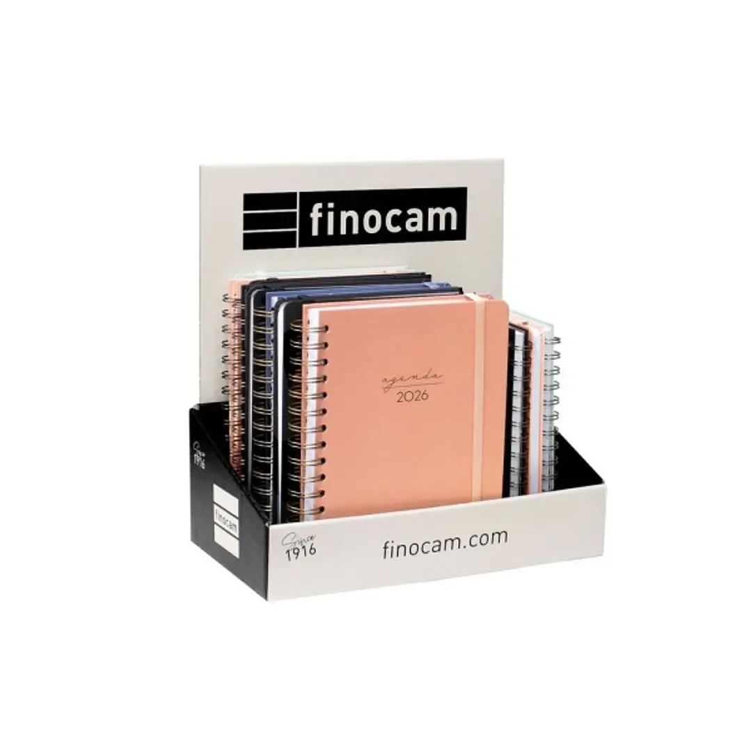 Finocam Alma Pack de 12 Agendas Surtidas en Catalan - Anual 2026 - con Espiral - Color Surtidos 1