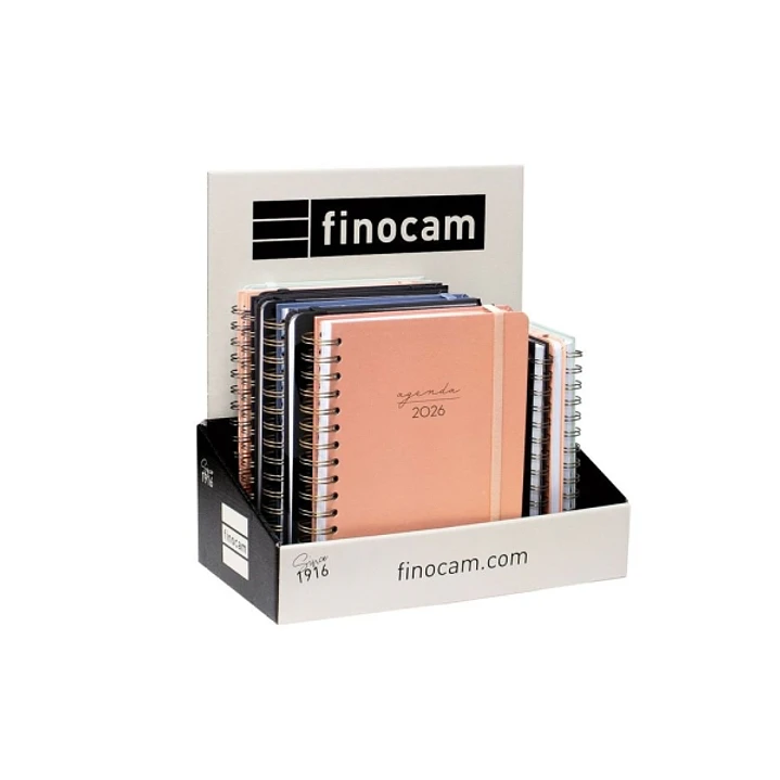 Finocam Alma Pack de 12 Agendas Surtidas en Catalan - Anual 2026 - con Espiral - Color Surtidos 1