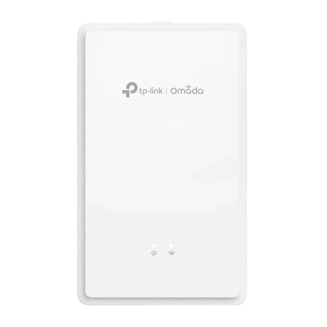 TP-Link Omada EAP615GP-Wall Punto de Acceso de Doble Banda - Velocidad 1.8Gbps - Cobertura hasta 50m2 - WiFi 6 Mesh - Ethernet - 120 Clientes - Incluy 1