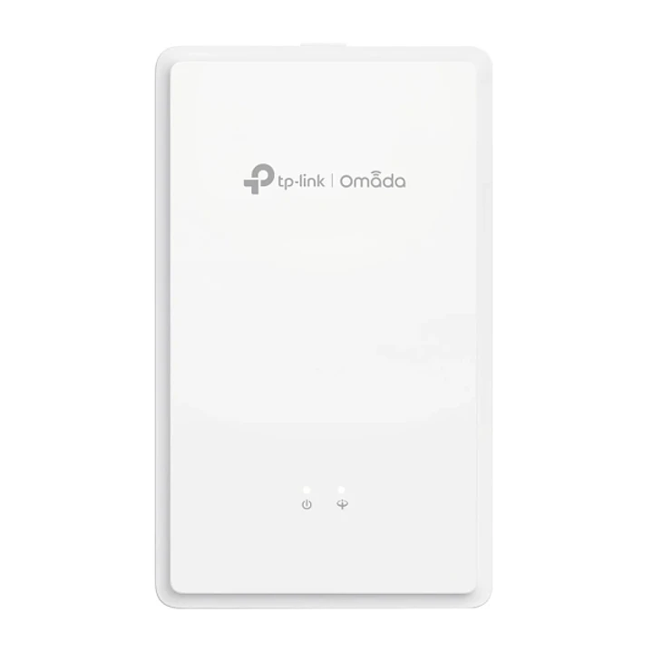 TP-Link Omada EAP615GP-Wall Punto de Acceso de Doble Banda - Velocidad 1.8Gbps - Cobertura hasta 50m2 - WiFi 6 Mesh - Ethernet - 120 Clientes - Incluy 1