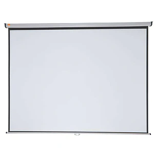 Nobo Pantalla Proyeccion Pared 2400x1813mm Blanca Mate 4:3 - Montaje en Pared o Techo - Carcasa Protectora - Alta Calidad de Proyeccion - Color Blanco