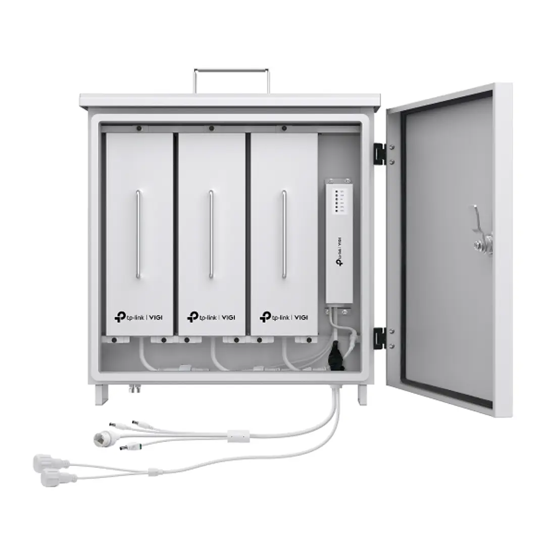 TP-Link Vigi PS90 Regulador de Carga para Panel Solar - IP66 - Voltaje 10.95V - Bateria de Litio 93.6Ah - Controlador MPPT - Calentamiento Auxiliar In 1