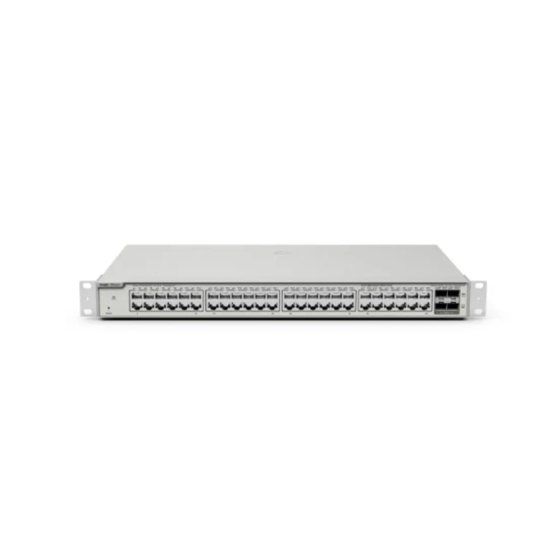 Ruijie RG-NBS3200-48GT4XS Switch Gestionado en Capa 2 - Montaje en Rack 1U - 48 Puertos Ethernet hasta 1Gbps - 4x SFP+ hasta 10Gbps - Color Acero 1