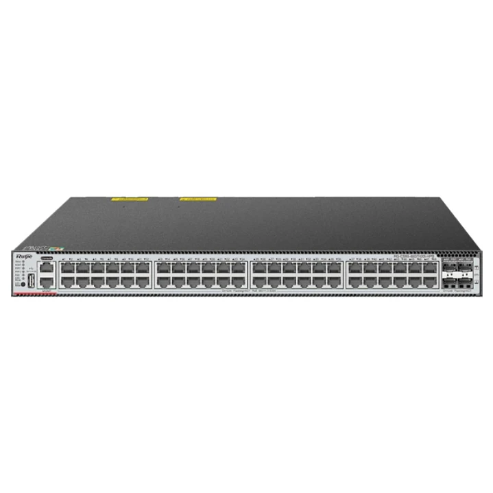 Ruijie RG-CS85-48GT4XS-HPD Switch con Auto-Negociacion - 48 Puertos Ethernet hasta 1Gbps - 4x SFP+ hasta 10Gbps - Ranura de Expansion - 2 Ventiladores 1