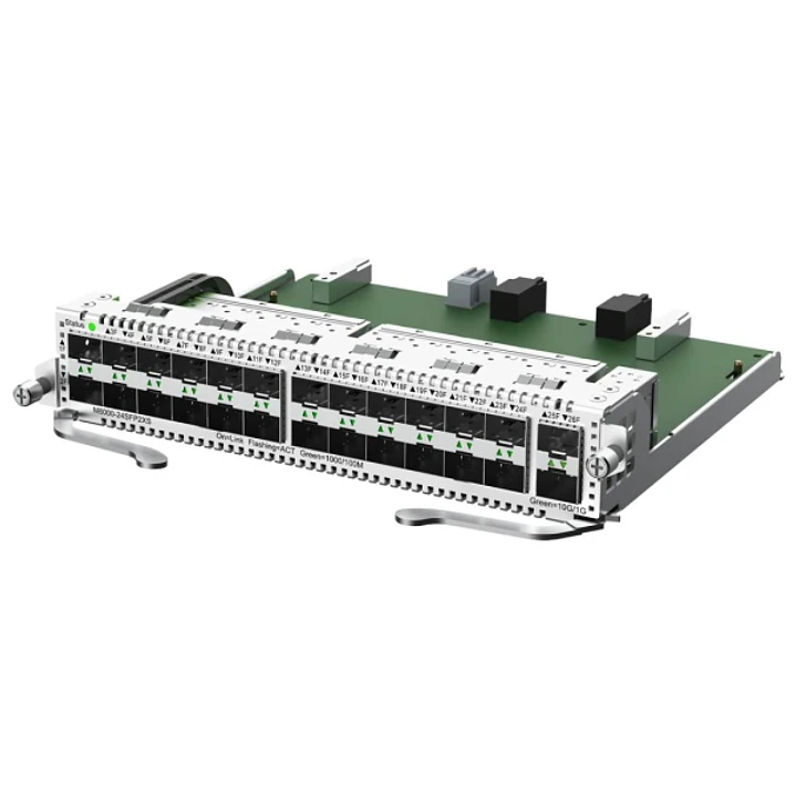 Ruijie M6000-24SFP2XS Tarjeta Optica Switch para Chasis - 24x SFP hasta 1Gbps - 2x SFP+ hasta 10Gbps - Color Acero 1