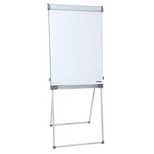 Dahle 96011 Profesional Pizarra/Caballete Metalico 670x950mm - Superficie Magnetica - 2 Portafotos Extraibles - Bandeja para Rotuladores - Color Blanc