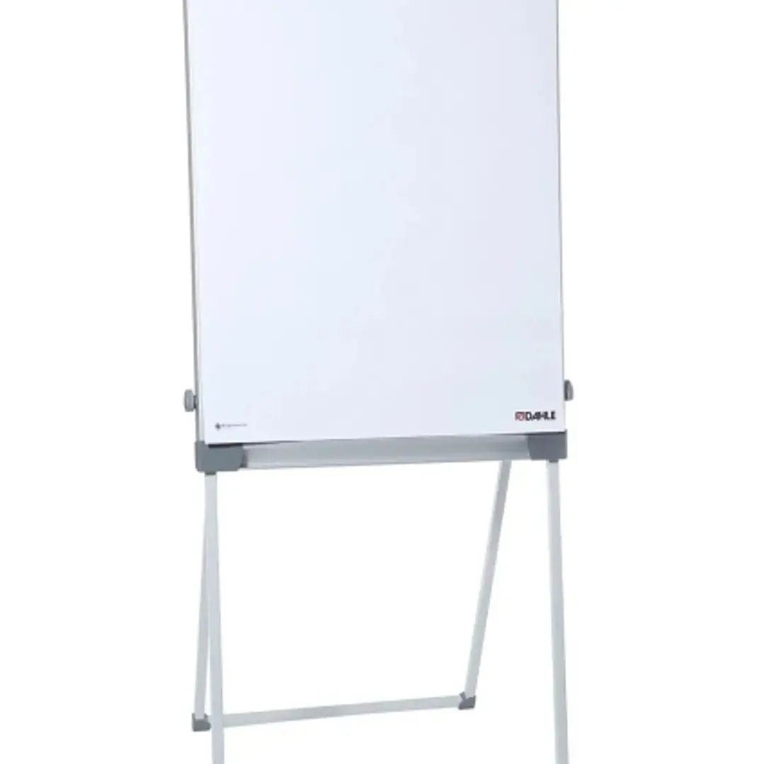 Dahle 96011 Profesional Pizarra/Caballete Metalico 670x950mm - Superficie Magnetica - 2 Portafotos Extraibles - Bandeja para Rotuladores - Color Blanc 1