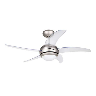 Orbegozo CP 54132 Ventilador de Techo - Silencioso y Eficiente - 5 Aspas Transparentes - 3 Velocidades - Mando a Distancia - Sistema Reversible - Ahor