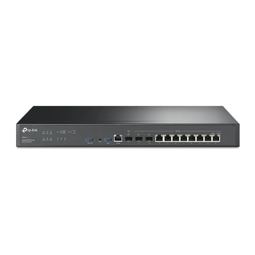 TP-Link Omada ER8411 Router Gigabit - 8x RJ45 - 3xSFP - 2xUSB-A - VPN - Balanceo de Carga - Carcasa de Acero - RAM de 4GB - Sistema NAT - Gestion Cent 1