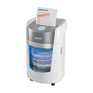 Leitz IQ OptiMax Home Office 350 Destructora de Papel Manual DIN P5 - Destruye hasta 8 Hojas - Tiempo de Funcionamiento Continuo 20m - Papelera de 22L
