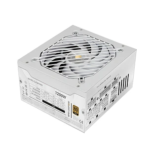 Mars Gaming MPB1200PSI Fuente de Alimentacion ATX - 1200W - Ventilador 140mm - 80 Plus Gold - Silencioso 14dB - Cableado Modular - Antivibracion - Cab