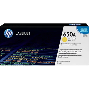 HP CE272A Amarillo Cartucho de Toner Original - 650A