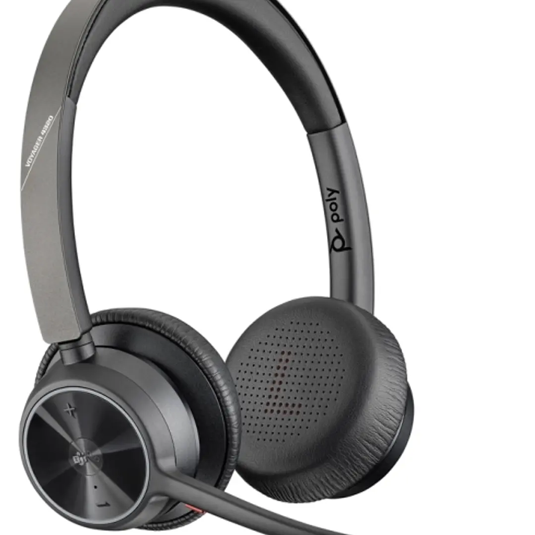 HP Poly Voyager 4320 UC M Auriculares con Microfono Bluetooth - Almohadillas Acolchadas - Controles en Auricular- Color Negro 1