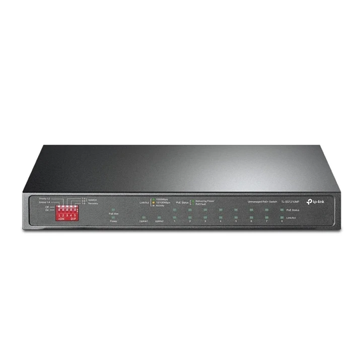 TP-Link TL-SG1210MP Switch 10 Puertos - No Administrado - 9xRJ45 1Gbps - SFP 1Gbps - Conmutacion hasta 20Gbps - Recuperacion Automatica - Plug and Pla 1