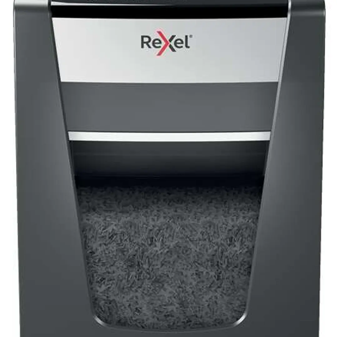Rexel Momentum M515 Destructora de Papel Manual Micro Corte P-5 - Destruye hasta 15 Hojas - Funcionamiento Ininterrumpido 4 Horas - Papelera de 30L -  1
