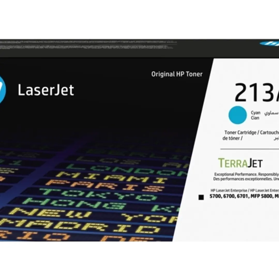 HP W2131A Cyan Cartucho de Toner Original - 213A 1