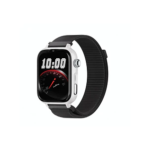Savefamily Reloj Inteligente Smartwatch Infantil SaveWatch Plus 2 - Pantalla Amoled - Carcasa Blanca - Correa Tela Negra