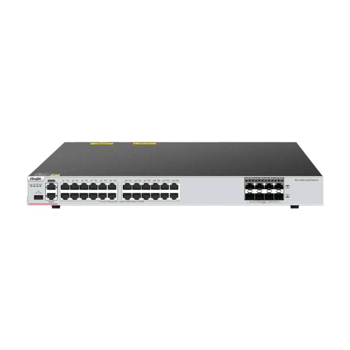 Ruijie RG-CS85-24GT8XS-D Switch - 24 Puertos Ethernet hasta 1Gbps - 8x SFP+ hasta 10Gbps - Ranura de Expansion - 2 Ventiladores Integrados - Color Neg 1