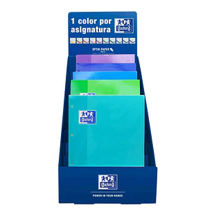 Oxford School Recambio Color1 - Encolado 5x5 - Colores Frios - Ideal para Estudiantes