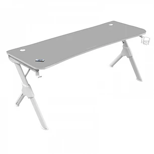 Mars Gaming MGDXL Mesa Gaming - Espacio para 3 Monitores - Estructura de Acero en Y - Soporta 100 kg - Acabado en Fibra de Carbono - Gestion de Cables