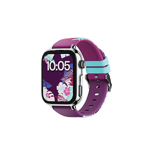 Savefamily Reloj Inteligente Smartwatch Infantil SaveWatch Plus 2 - Pantalla Amoled - Carcasa Plateada - Correa Silicona Maui