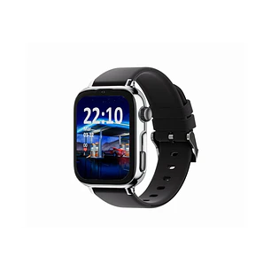 Savefamily Reloj Inteligente Smartwatch Infantil SaveWatch Plus 2 - Pantalla Amoled - Carcasa Plateada - Correa Silicona Negra