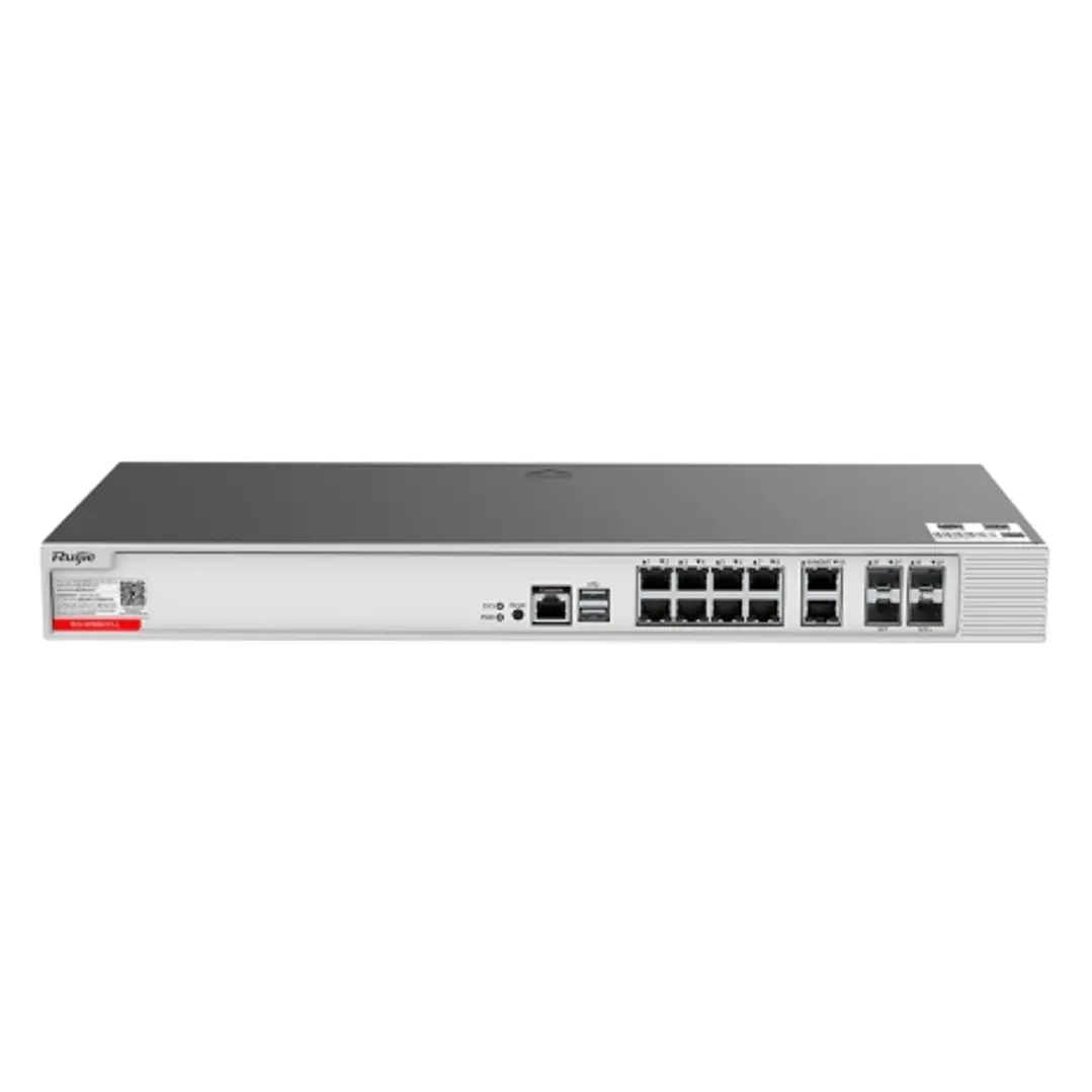 Ruijie RG-WS6012-L Controlador de Acceso para Red Inalambrica - WiFi - 2 Puertos SFP+ de 10Gbps - 2 Puertos Combo SFP/RJ45 - 8 Puertos hasta 1Gbps - C 1