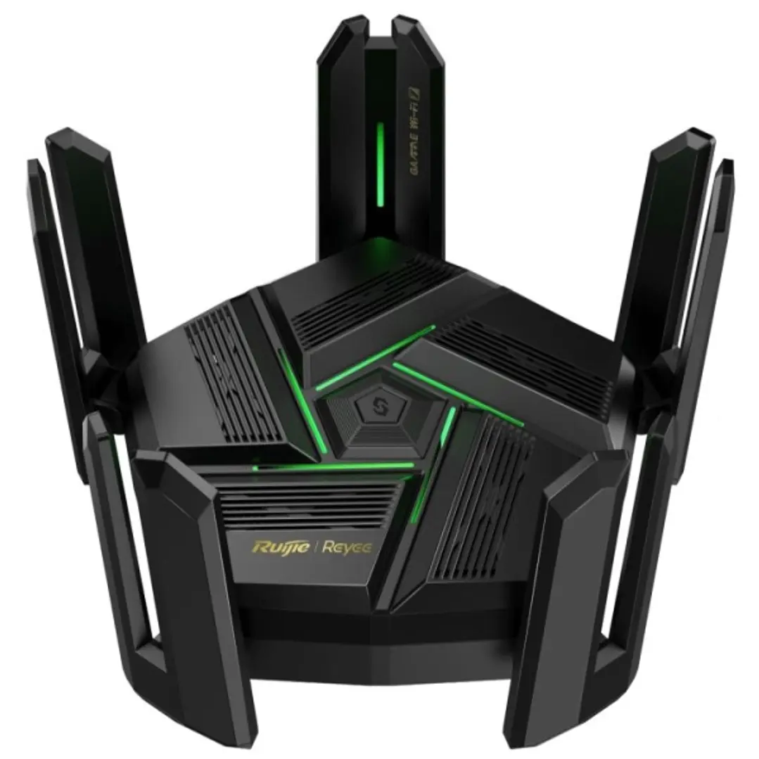 Ruijie RG-EW7200BE PRO Router de Doble Banda - 9 Puertos - WiFi 7 BE7200 - Velocidad Inalambrica hasta 7.2Gbps - Soporte Mesh - Gestion en la Nube - C 1