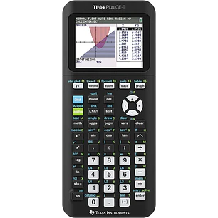 Texas-Instruments TI-84 Plus CE Calculadora Grafica - Pantalla Retroiluminada a Color - Soporta Programacion - 13 Aplicaciones Incluidas - Color Negro