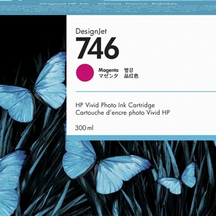 HP 746 Magenta Cartucho de Tinta Original - P2V78A 1