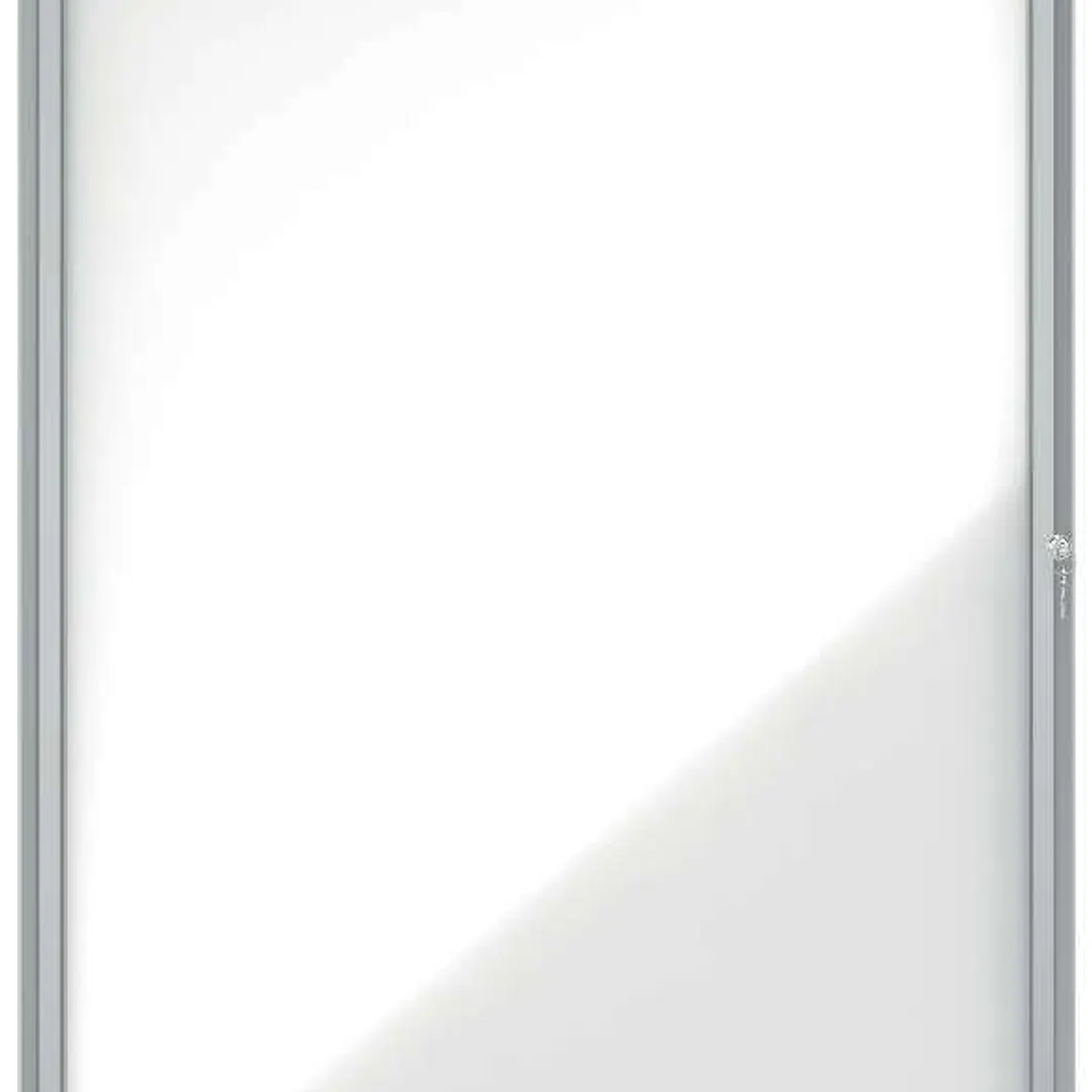Nobo Vitrina Exteriores 9 Hojas A4 Superficie Blanca Magnetica 45mm - Marco de Aluminio - Color Blanco 1