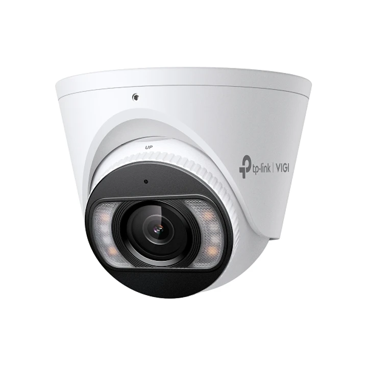 TP-Link Vigi InSight S485 Camara de Seguridad - Lente de 4mm - 4K - Resolucion de 8Mpx - IP67 - Vision Nocturna - Audio Bidireccional - Color Blanco y 1