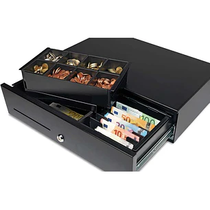 Safescan HD-5030 Cajon Portamonedas uso Intensivo - 8 Compartimentos para Monedas y Billetes - hasta 2 Millones de Aperturas - Micro Switch