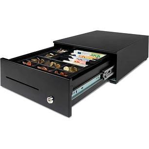 Safescan HD-3342 Cajon Portamonedas uso Intensivo - 8 Compartimentos para Monedas - 8 Compartimentos para Billetes - hasta 2 Millones de Aperturas - M