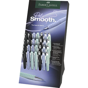 Faber-Castell Poly Expositor con 12 Boligrafos Poly Ball y 16 Plumas Estilograficas Poly Pen - Clip de Metal - Colores Surtidos