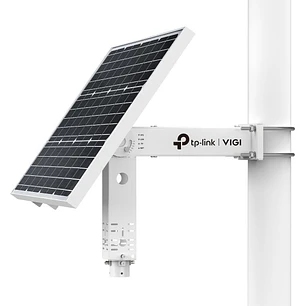 TP-Link Vigi SP6020 Panel Solar con Soporte para Camaras - 60W - Bateria 20.8Ah - IP66 - Ethernet RJ45 - Velocidad hasta 100Mbps - Regulador de Carga 