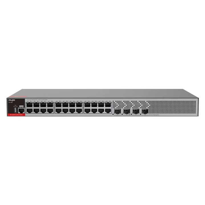 Ruijie RG-S2915-24GT4MS-L Switch con Auto-Negociacion - 24 Puertos Ethernet hasta 1Gbps - 4x SFP hasta 2.5Gbps - Fuente de Alimentacion Fija - Color N 1