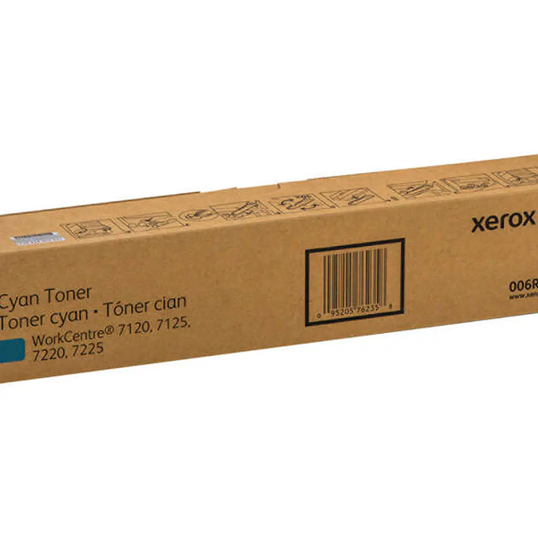 Xerox WorkCentre 7120/7125/7220/7225 Cyan Cartucho de Toner Original - 006R01460 1