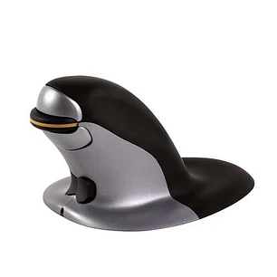 Fellowes Penguin Raton Inalambrico Ergonomico Vertical Ambidiestro - Desplazamiento Rapido y Preciso - Posicion Ergonomica y Natural - 1200dpi - Tamañ