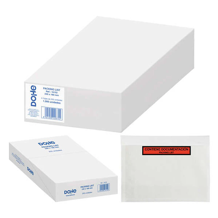 Dohe Caja de 1000 Sobres Autoadhesivos para Envio de Documentos - Packing List Especial 1
