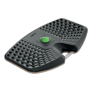 Leitz Balance Board Ergo Active Tabla de Bamboleo - Movimiento de Balanceo de Bajo Impacto - Bola de Masaje Extraible - Superficie de Espuma Suave y R